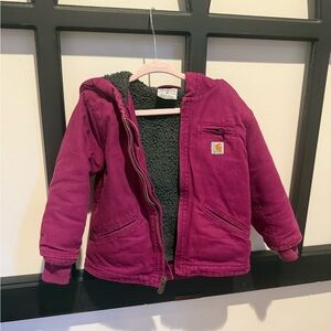 Carhartt Kids' Purple Hooded Jacket